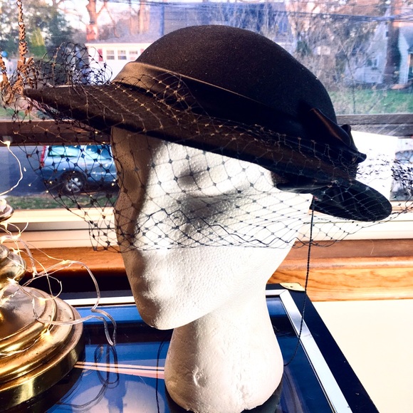 Vintage Bellini Doeskin Felt Hat Wveil 